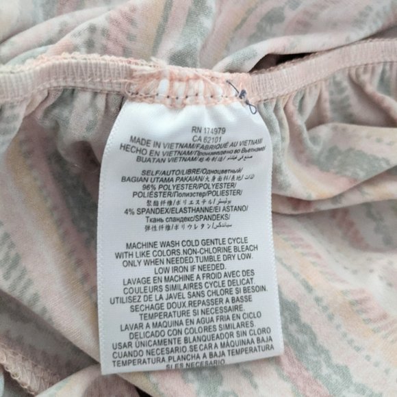 BCBGeneration striped pink crossover Jersey romper - Picture 7 of 7